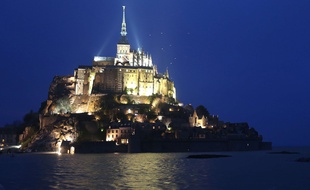 Le Mont Saint-Michel le 20 mars 2015.