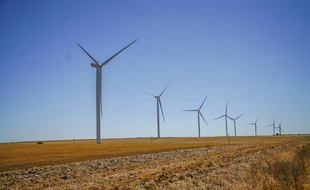 Illustration d'éoliennes