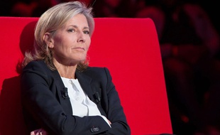 Claire Chazal dans l'émission "Le divan" de Marc-Olivier Fogiel