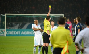 Stéphane Lannoy lors de PSG-OM, le 27 février 2013 au Parc des Princes.