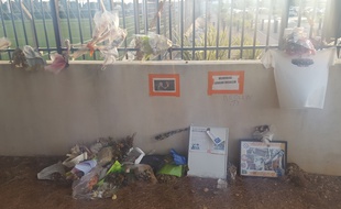 Le mémorial en hommage à Louis Nicollin, au domaine de Grammont.