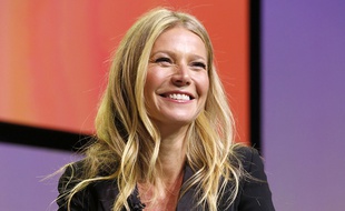 Gwyneth Paltrow en pleine conférence à Los Angeles