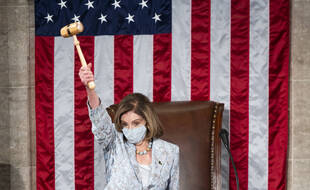 Nancy Pelosi ouvrant le 117e Congres, à Washington le 3 janvier 2021.