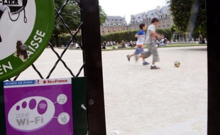 Un parc équipé de wifi.