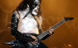 "Abbath" chanteur et guitariste du groupe de Black-Metal norvegien 'Immortal' au Wacken Open Air Festival en Allemagne, le 04 aout 2007.
