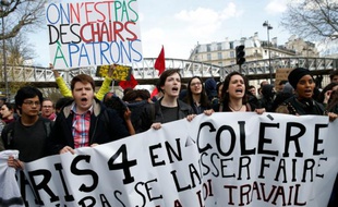 Manifestation contre la loi travail, le 14 avril 2016 à Paris