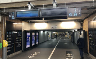 Le souterrain de la gare SNCF de Nantes