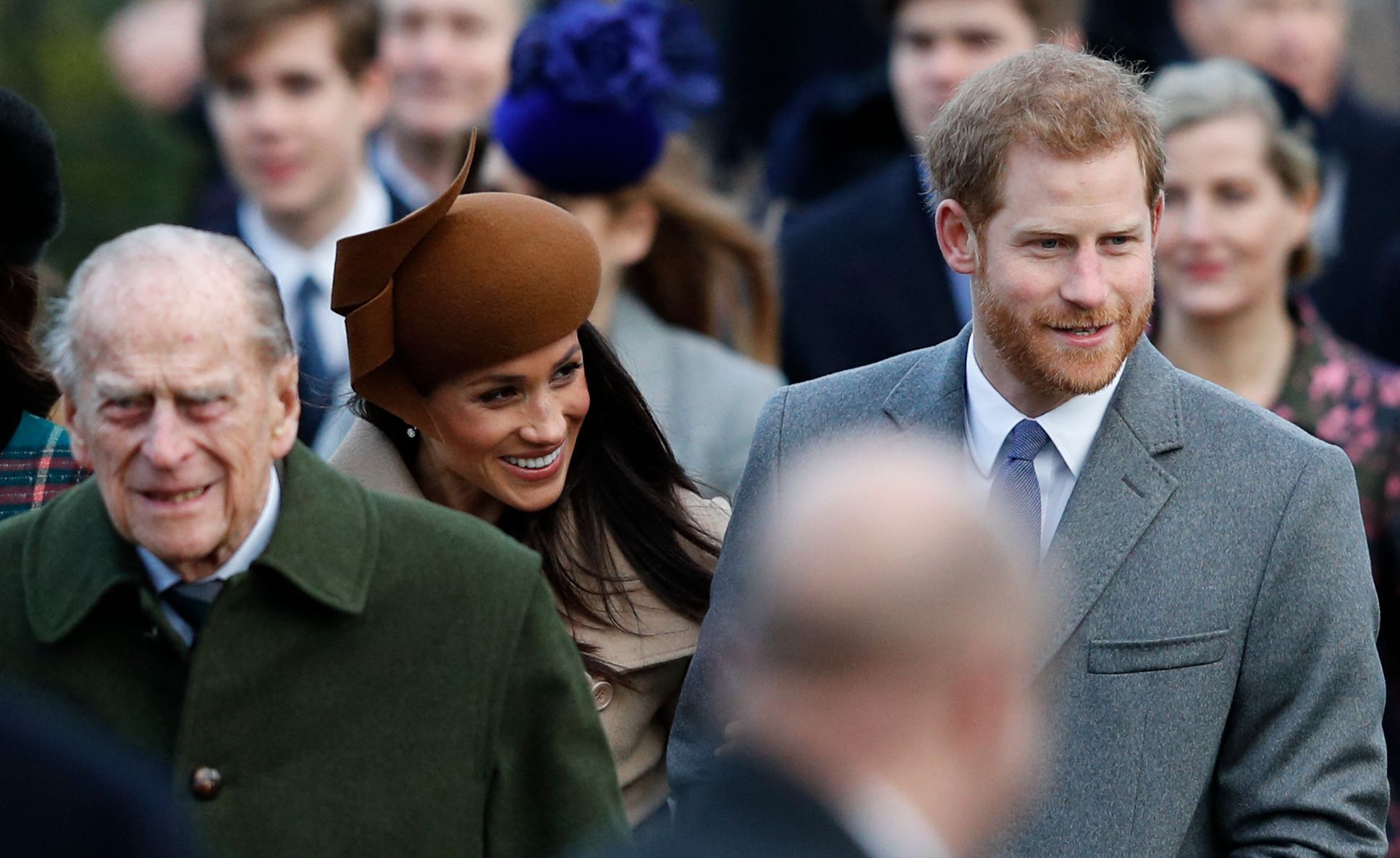 Le prince Philip (à gauche) et le prince Harry (à droite).