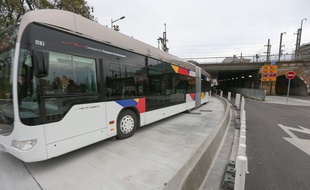 Le Bus à haut niveau de service de Strasbourg.