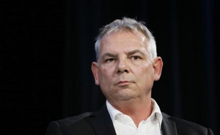 Le secrétaire général de la CGT, Thierry Lepaon, le 7 avril 2014 à Paris