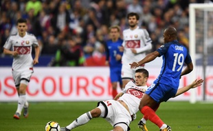 La France joue sa place pour la Coupe du monde 2018 face à la Biélorussie, le 10 octobre 2017.