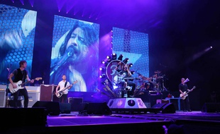 Les Foo Fighters en concert à Atlanta le 4 octobre.
