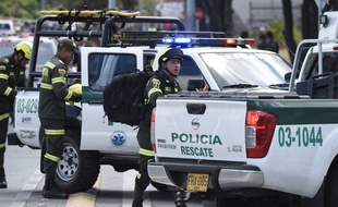 L'explosion d'une bombe dans l'école de police de Bogota, en Colombie, a fait 21 morts et une soixantaine de blessés, le 17 janvier 2019. police