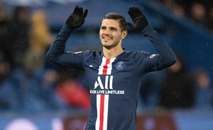 Mauro Icardi lors de PSG-Dijon au Parc des Princes, le 29 février 2020.