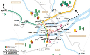 Les nouvelles lignes de tramway s'appelleront 6, 7 et 8.