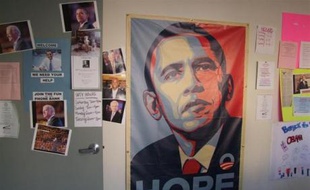 Le QG californien d'Obama, à Los Angeles
