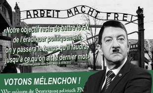 Tract anonyme diffusé contre Jean-Luc Mélenchon.