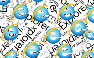Le logo du navigateur de Microsoft, Internet Explorer.