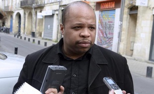 Le président du Conseil représentatif des associations noires de France (Cran), Louis-Georges Tin, ici le 9 mai 2015 à Bordeaux