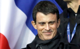 Manuel Valls au Parc des Princes le 28 novembre 2015.