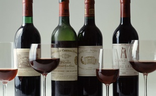 Des bouteilles de vin de Bordeaux