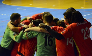 Les joueurs du Martigues Handball (Nationale 1)