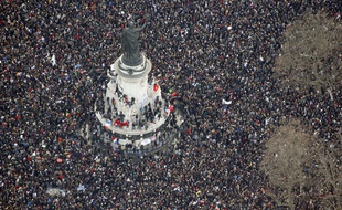 La marche républicaine du 11 janvier 2015 à Paris, vue du cie