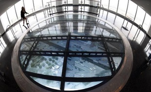 Une des vues de du nouvel Observatoire du World Trade Center à New York, le 20 mai 2015