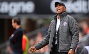 Antoine Kombouaré, l'entraîneur du TFC, le 27 octobre 2019 lors du match de Ligue 1 à Rennes.