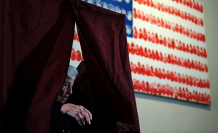 Un bureau de vote dans le New Jersey, le 8 novembre 2016.