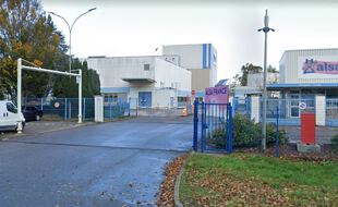 L'entrée de l'usine Alsa de Ludres.