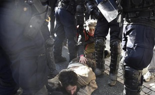 Un activiste pro-zadiste arrêté après des heurts avec les gendarmes, le 4 mars 2015 à Gaillac