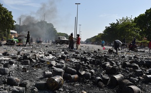 A Ouagadougou, la capitale du Burkina Faso, après les manifestations qui ont poussé le président Blaise Compaoré à la démission, le 21 octobre 2014.
