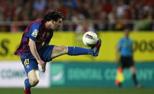 L'attaquant barcelonais Lionel Messi, le 17 mars 2012, à Séville.