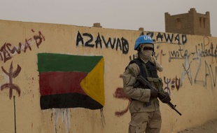 Un casque bleu à Kidal, au Mali (illustration.