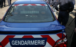 Les gendarmes sur l'affaire d'un vol en bande organisée (Illustration).