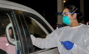 Dépistage du coronavirus à Melbourne, en Australie.