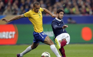 Nabil Fékir a connu sa première sélection face au Brésil, le 26 mars 2015.