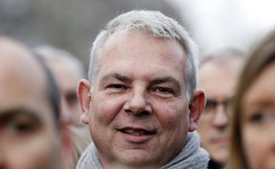 L'ancien numéro un de la CGT, Thierry Lepaon, le 11 janvier 2015 à Paris