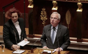 Le député UMP Jean Leonetti lors du débat sur la fin de vie le 10 mars 2015 à l'Assemblée nationale à Paris