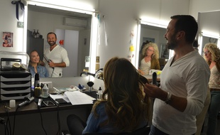 La comédienne Mélanie Maudran dans les loges de la série Un si grand soleil