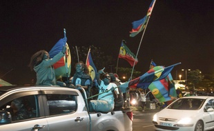 Des indépendantistes à Nouméa le 4 octobre 2020 (illustration).