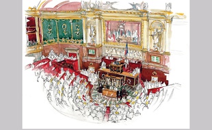 Illustration de l'hémicycle de l'Assemblée nationale, Dans les coulisses de la loi de Noëlle Herrenschmidt
