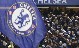 Les supporters de Chelsea à Stamford Bridge.