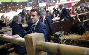 Emmanuel Macron a reçu un œuf dans la figure au Salon de l'Agriculture