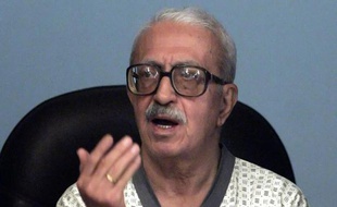 L'ancien ministre irakien des Affaires étrangères Tarek Aziz,le 24 mai 2006 au procès de Saddam Hussein à Bagdad