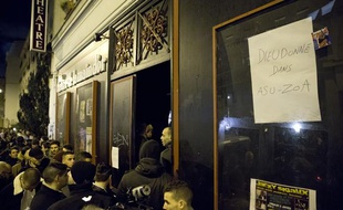 Le théâtre de la Main d'or, à Paris, le 13 janvier 2014, où Dieudonné s'est produit pour la première d'«Asu Zoa».