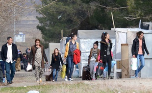 Des réfugiés yazidis dans un centre de réfugiés à Diyarbakir, en Turquie, le 3 janvier 2017.