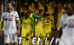 La joie des Nantais après le but de Sala.