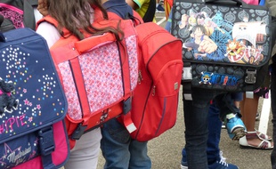 Lyon, Le 1 er septembre 2015. A l'école Meynis, dans le 3e arrondissement, lors de la rentrée des classes